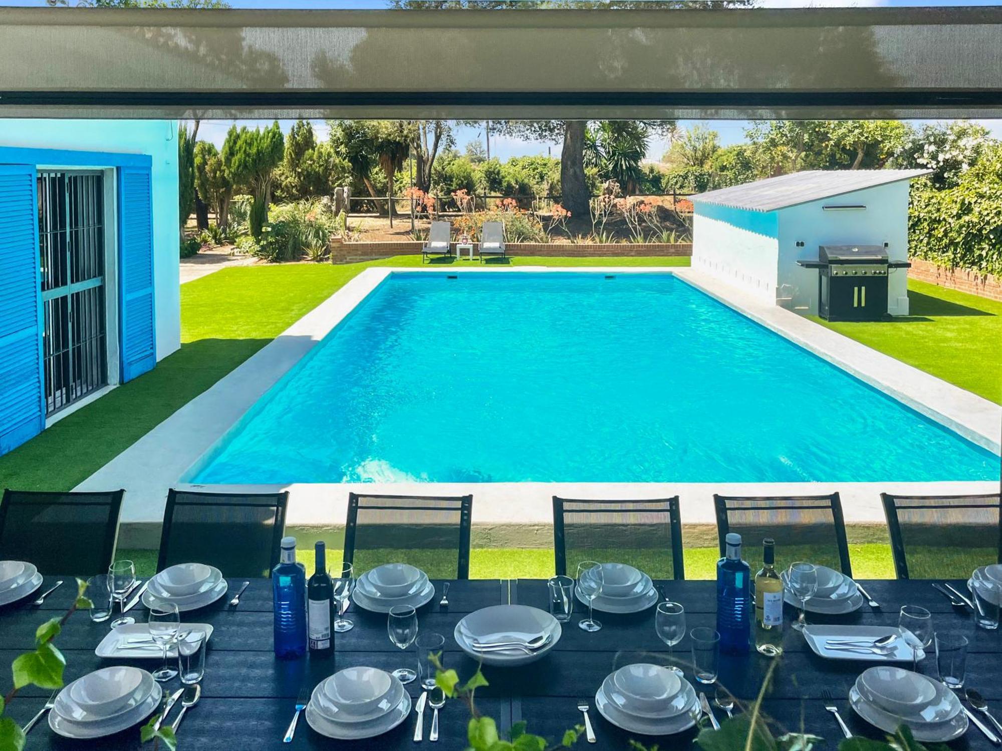 Villa San Patricio I Piscina Privada I Jacuzzi Spa I Bbq I Ps5 I Aire Acon I 3000M2 I 5Min-Centro 헤레스 외부 사진